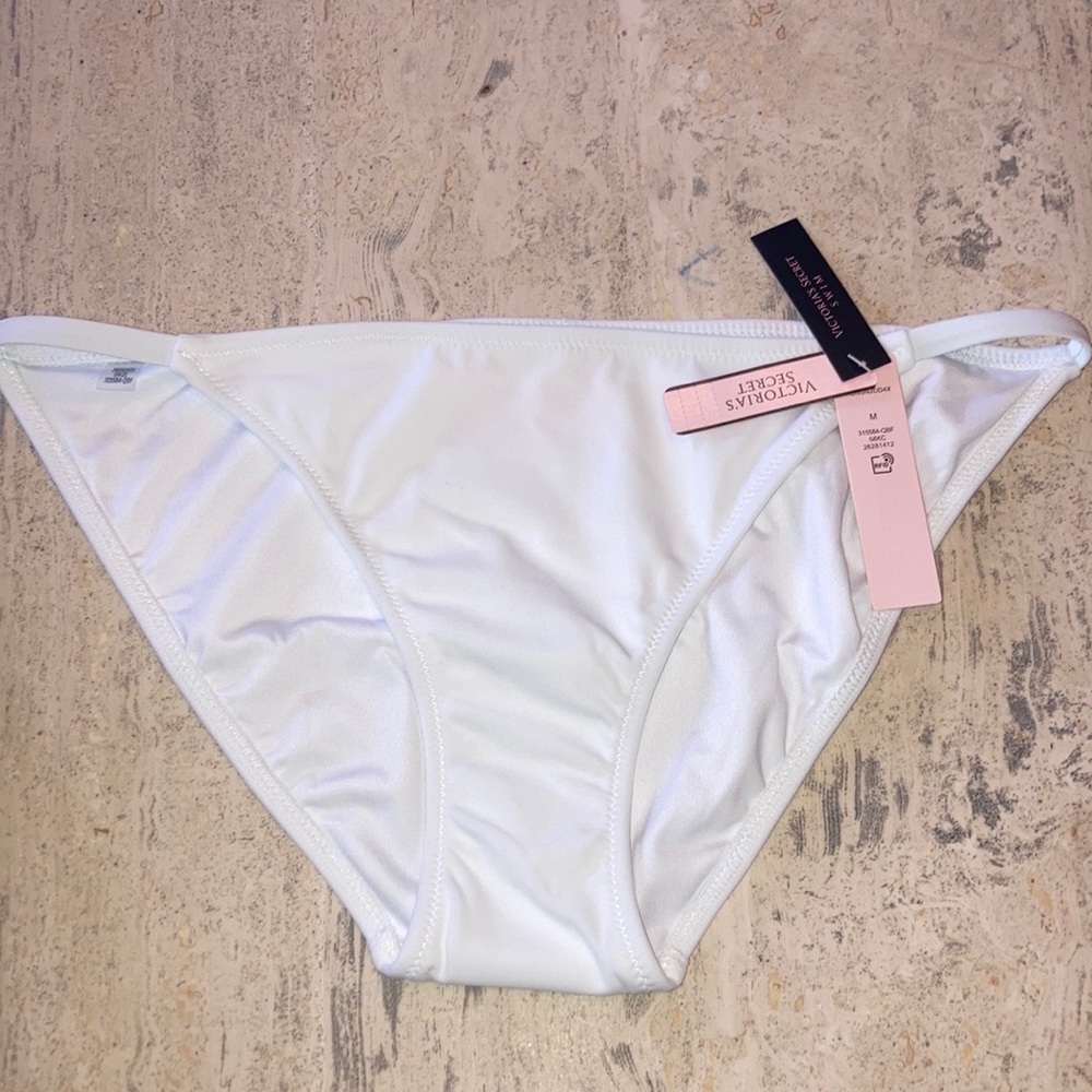 White bikini bottom